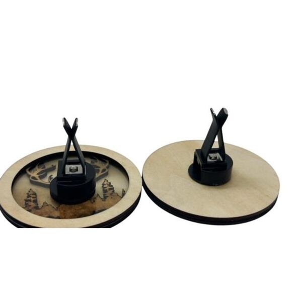 Hunting Hunters Deer Bull Custom Car Air Freshener Laser Engraved Vent Clip On - Picture 5 of 7